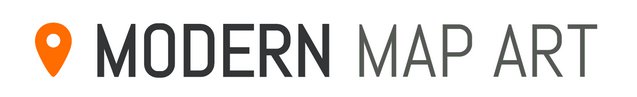 Modern Map Art Logo