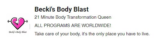 Beckis Body Blast Logo